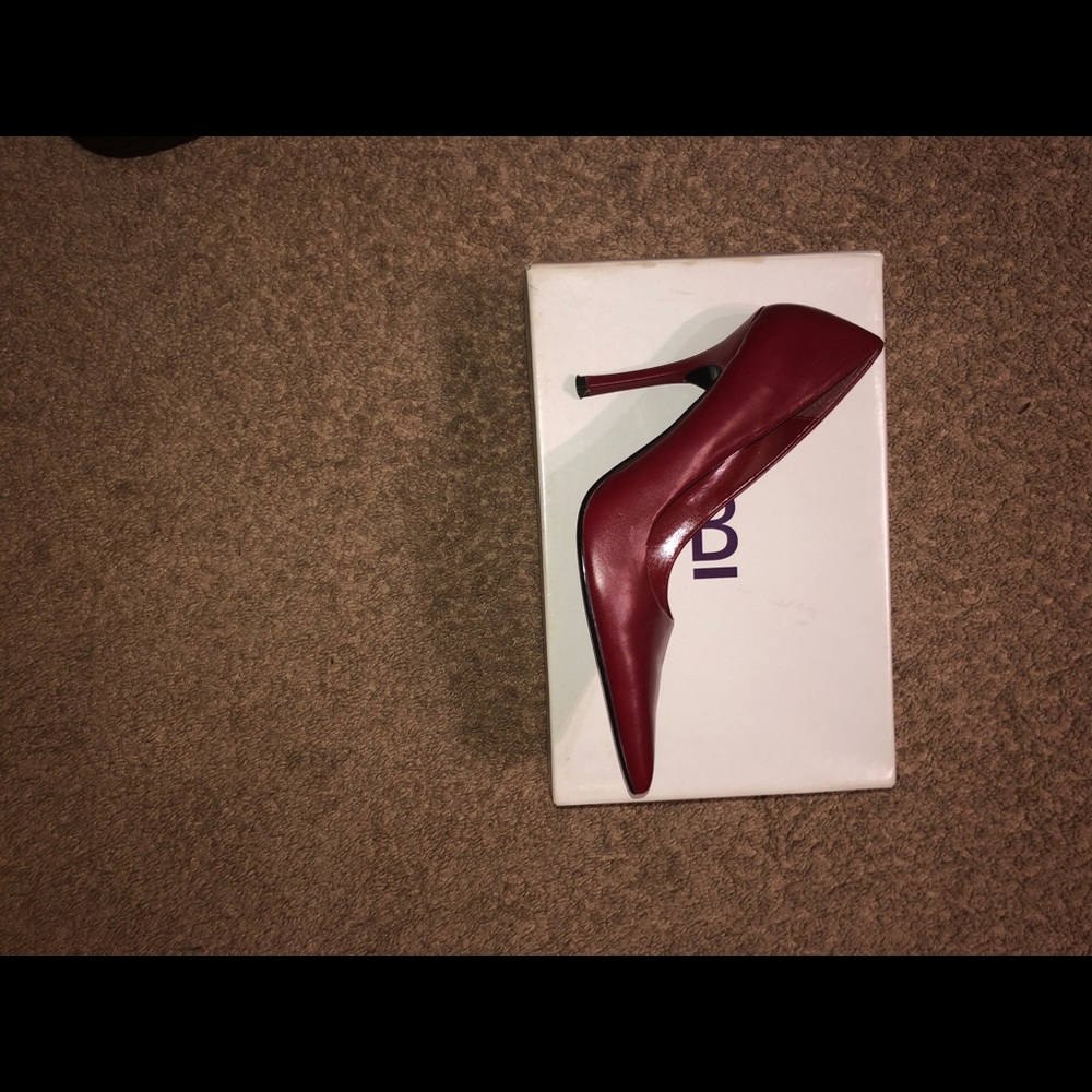 Dark Red 6 inch heels